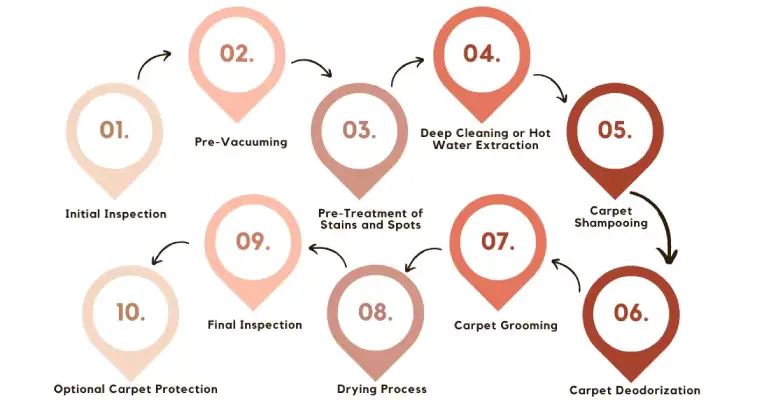 Carpet Cleaning Process